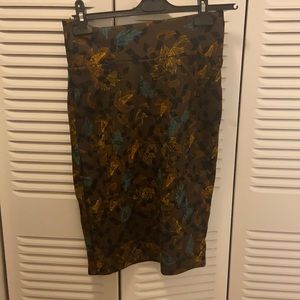 LuLaRoe Fall Patterned Pencil Skirt